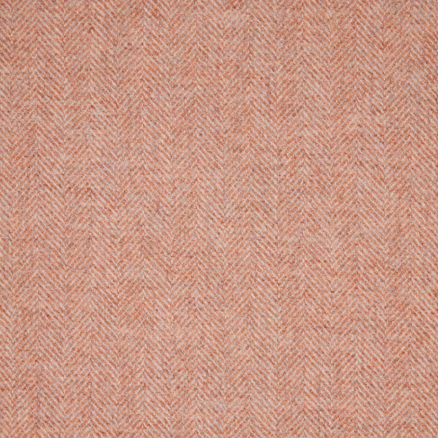 Dusty blush-pink woven fabric with a fine cream herringbone texture