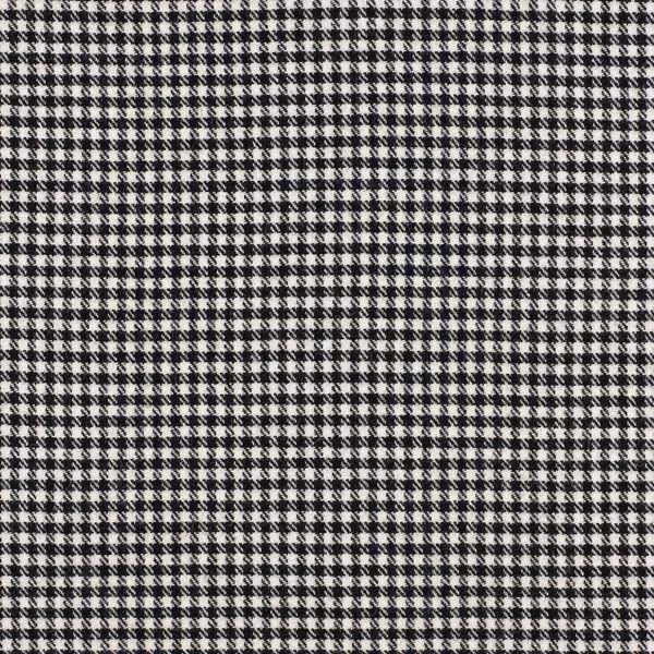Close view of black and ivory micro houndstooth weave in fabric 3308/01
