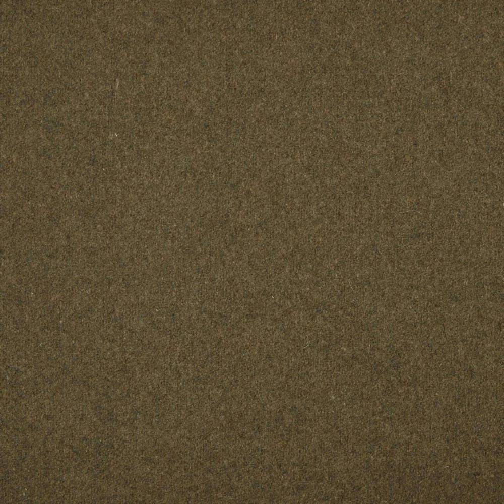Close-up of muted olive-brown fabric with a softly mottled, finely textured surface