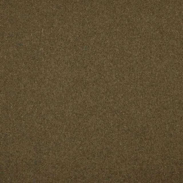 Close-up of muted olive-brown fabric with a softly mottled, finely textured surface