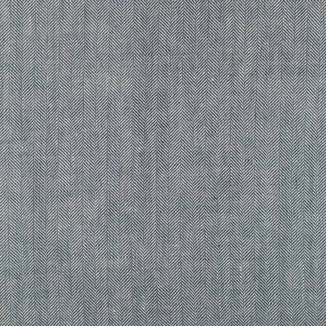 Muted sage-grey fabric with fine vertical herringbone chevrons and a softly woven surface