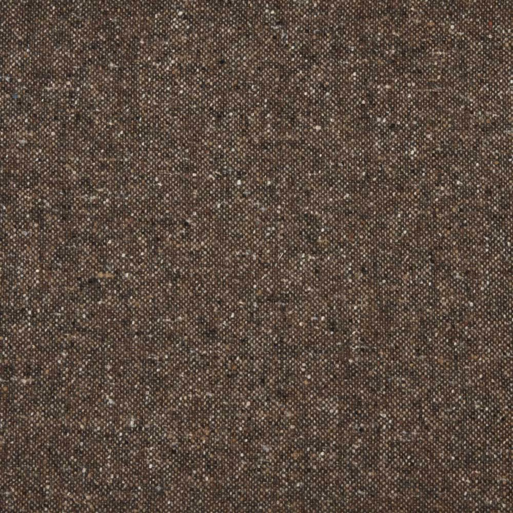 Close-up of 4080/07 showing a dense cocoa-brown weave with pale flecks