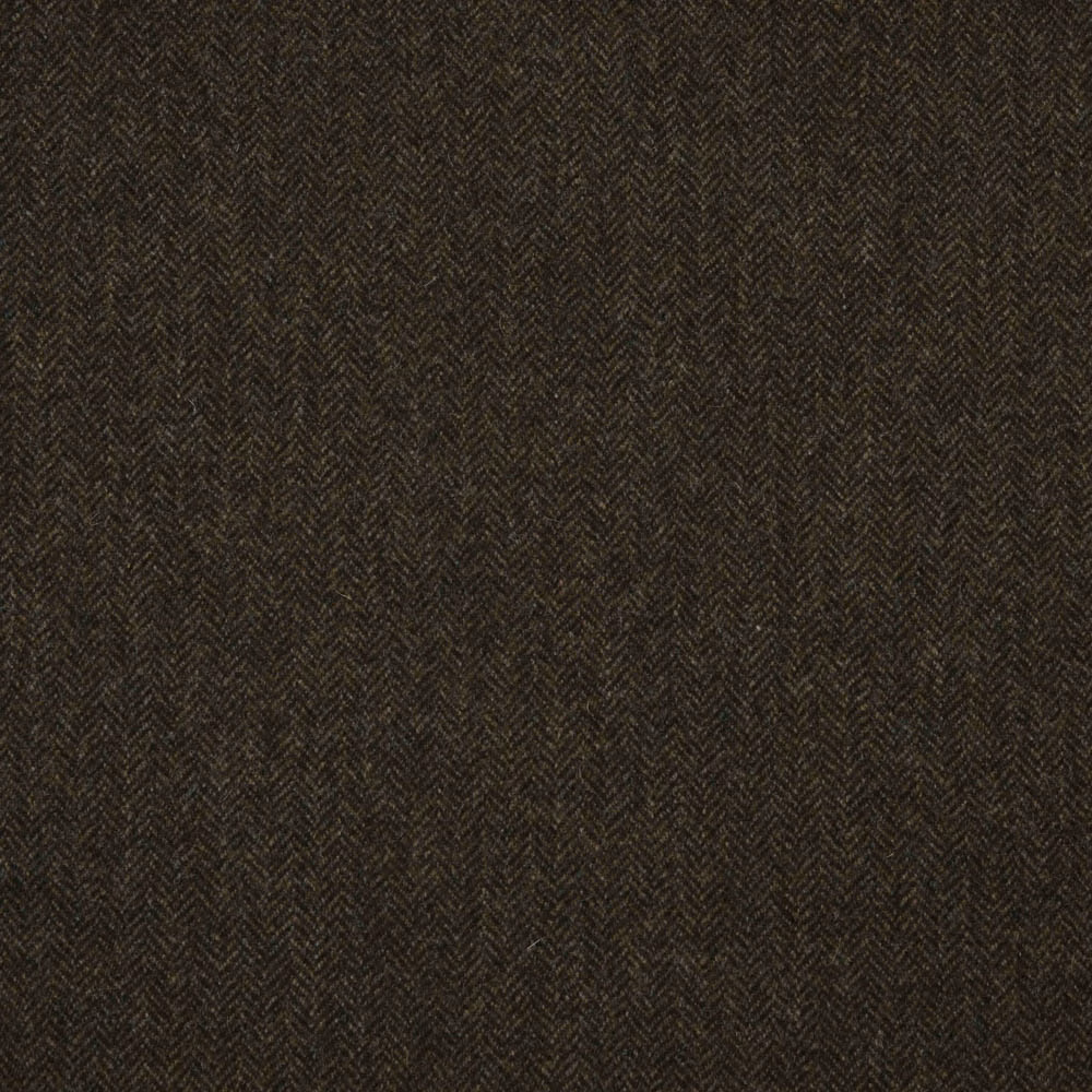 Deep espresso brown fabric with a fine, tightly woven herringbone texture
