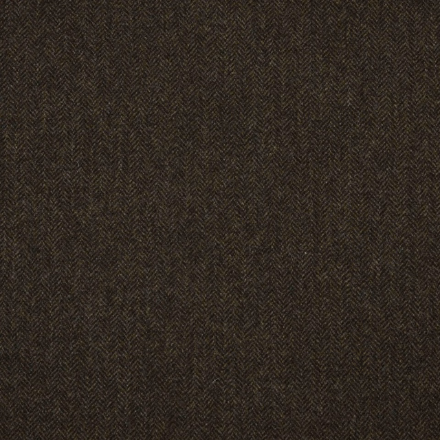 Deep espresso brown fabric with a fine, tightly woven herringbone texture