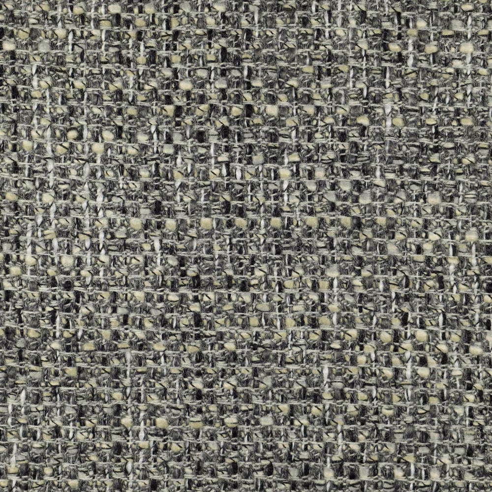 Mottled charcoal, grey, cream and olive heavily textured woven fabric surface