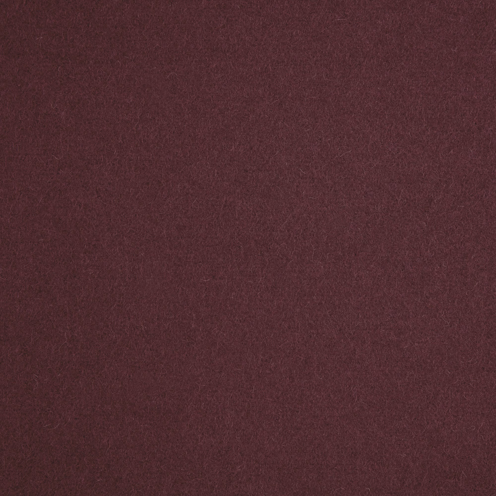 Deep wine-burgundy fabric with a soft, subtly mottled plain weave texture