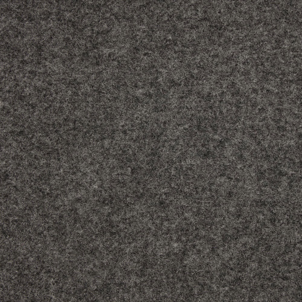 Charcoal grey fabric with a dense mottled, softly brushed surface