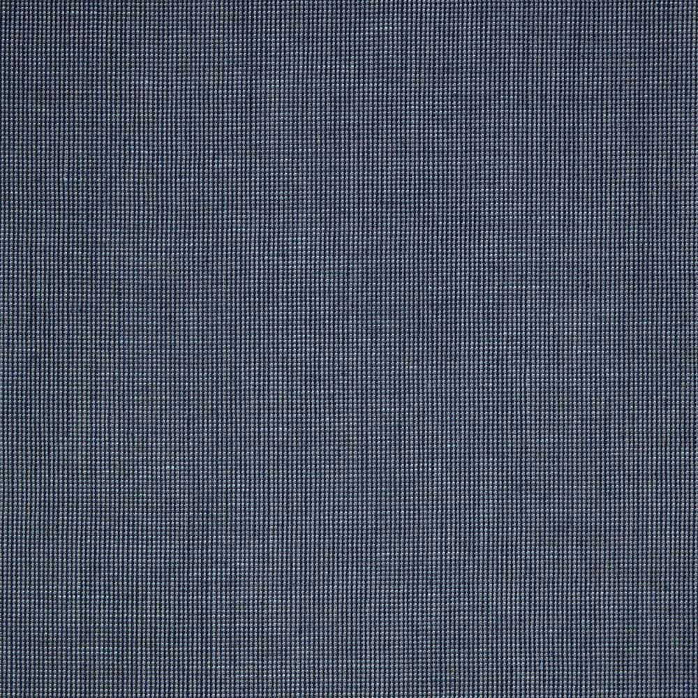 Close-up of deep slate blue-grey fabric with a fine woven micro-check texture