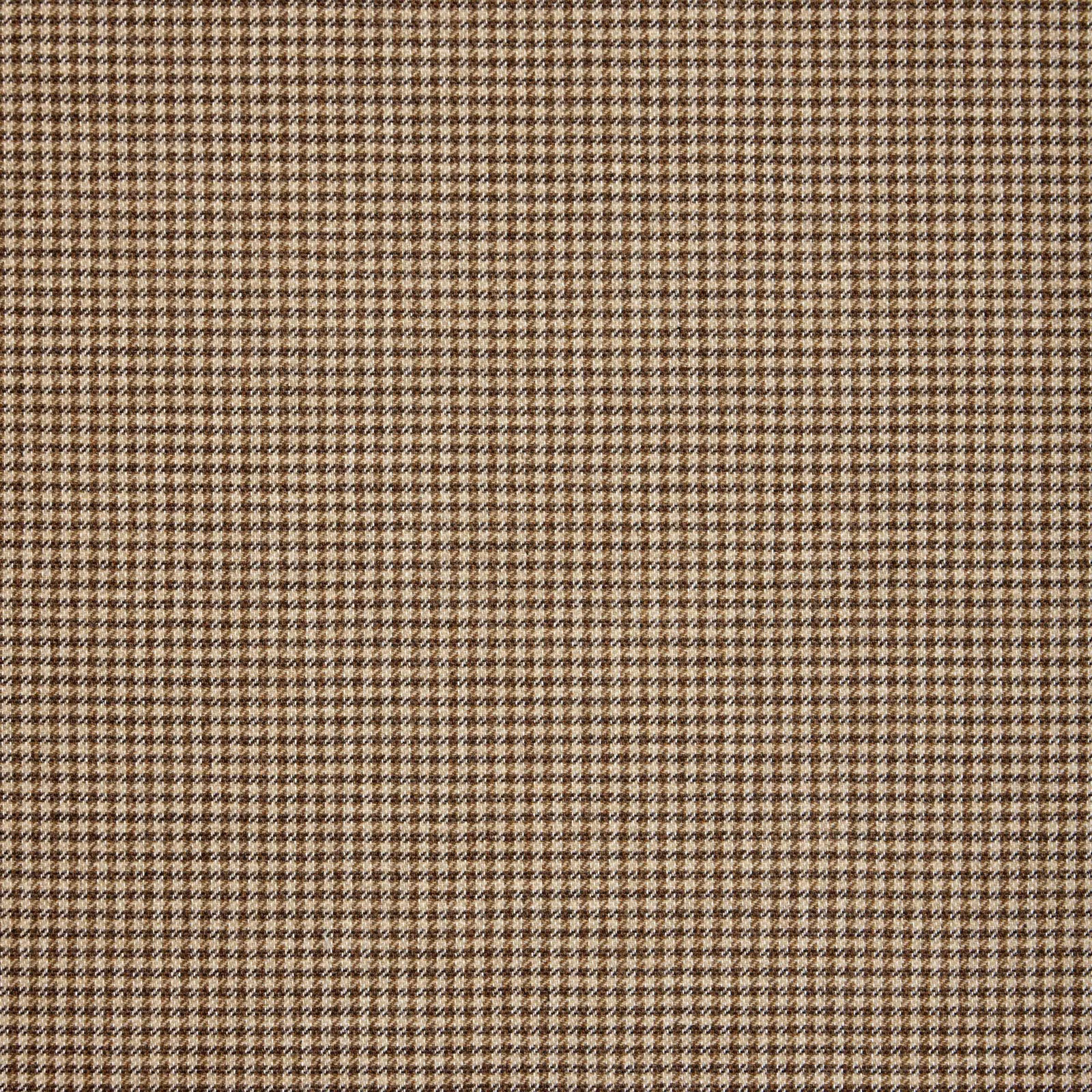 Warm brown and taupe micro houndstooth weave with tiny cream flecks