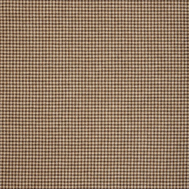 Warm brown and taupe micro houndstooth weave with tiny cream flecks