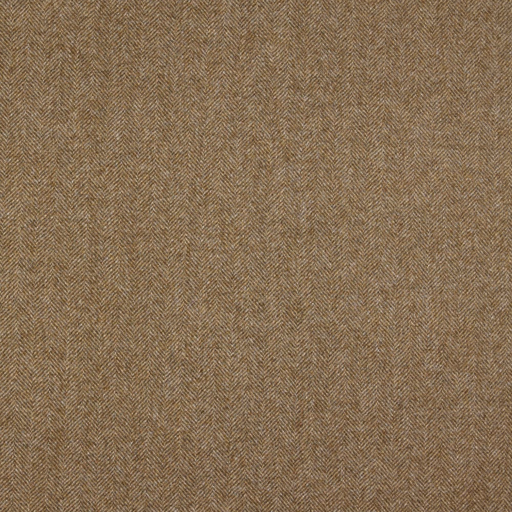 Warm taupe-brown Aberdeen fabric with a dense fine herringbone weave