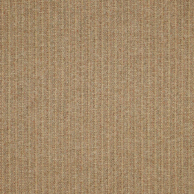 Muted sage woven ground with fine red geometric vertical motifs