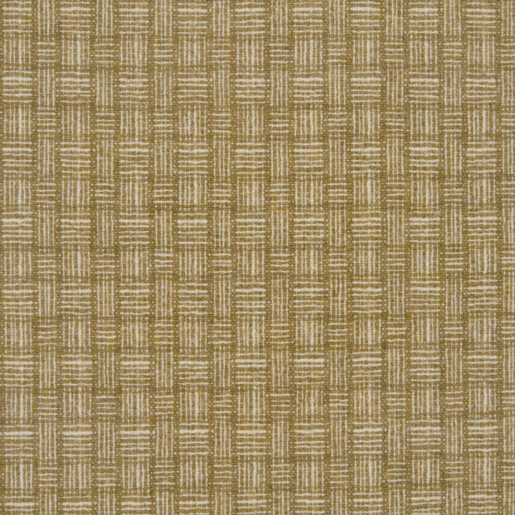 Muted olive-taupe woven swatch with an irregular pale crosshatch grid