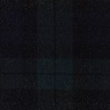 Near-black woven check with subtle deep teal squares and a softly napped surface