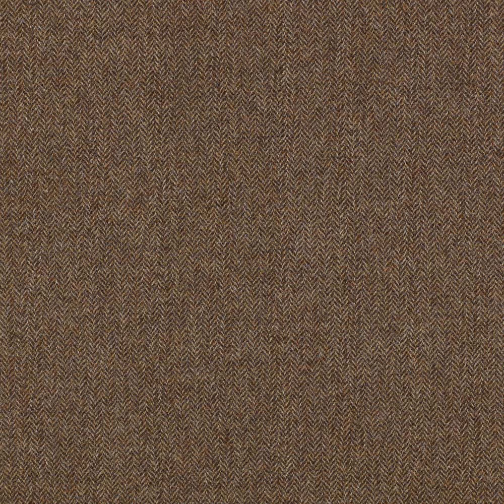 Warm camel-brown textile with a compact, closely spaced herringbone weave