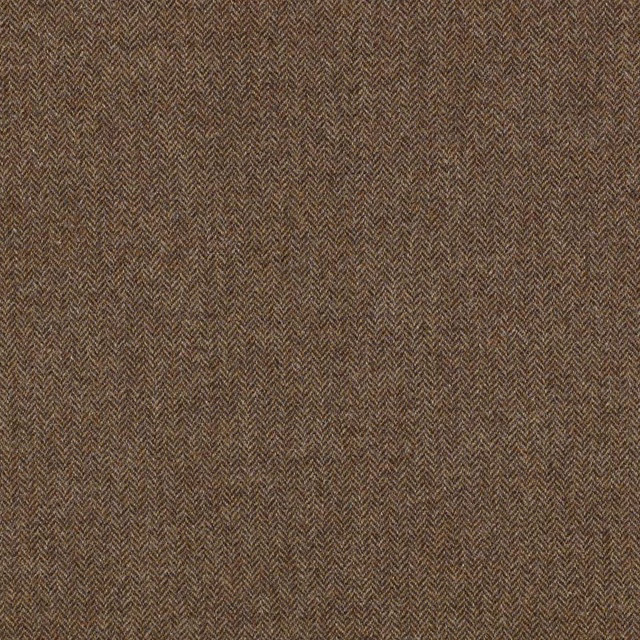 Warm camel-brown textile with a compact, closely spaced herringbone weave