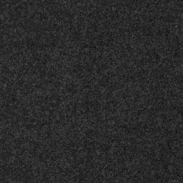 Close-up of deep charcoal grey fabric with a finely mottled, softly textured surface