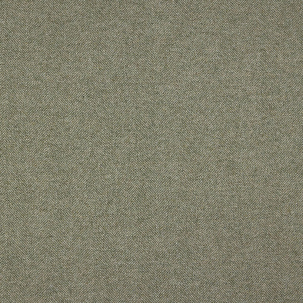 Muted grey-green woven ground with a fine, closely spaced chevron texture