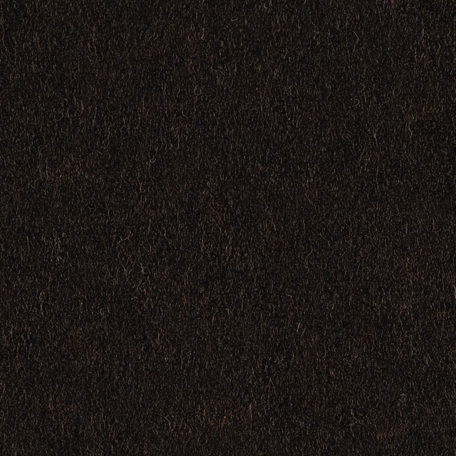 Near-black chocolate brown fabric with a dense, softly brushed vertical texture
