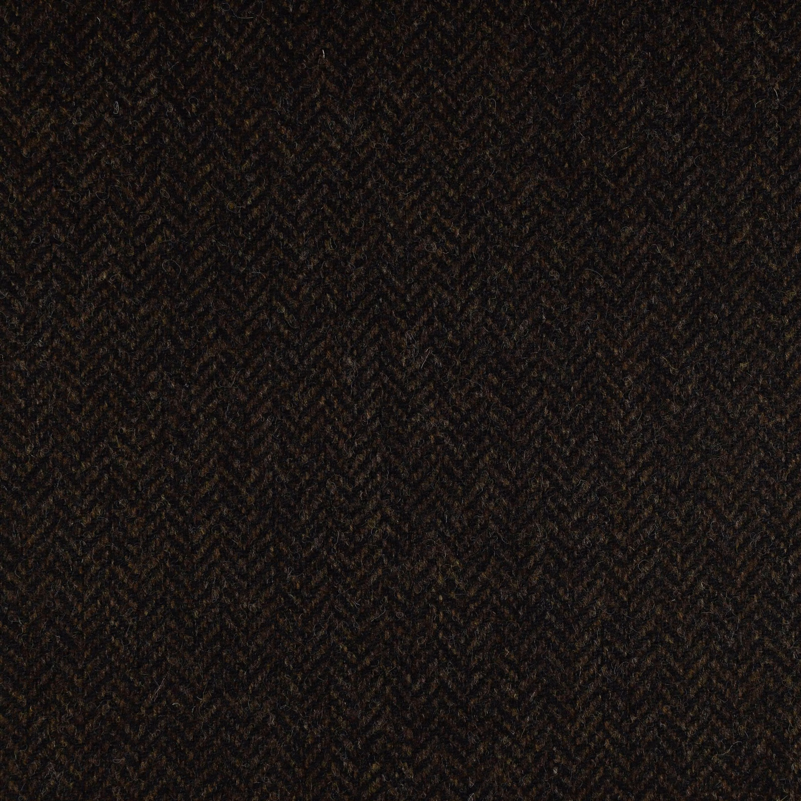 Dark chocolate-brown fabric with a fine, shadowed herringbone weave