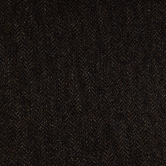 Dark chocolate-brown fabric with a fine, shadowed herringbone weave
