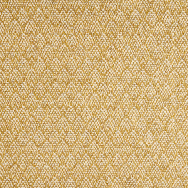 Gold and cream woven textile with a dense, irregular diamond texture
