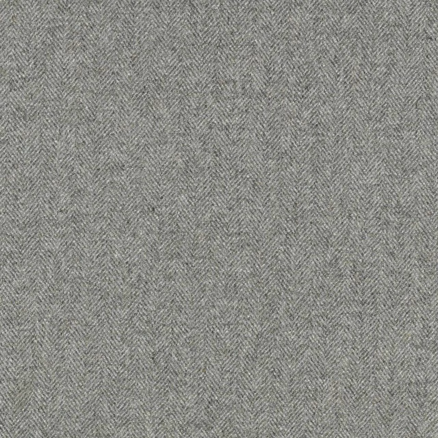Cool gull-grey textile with a fine, softly mottled herringbone weave