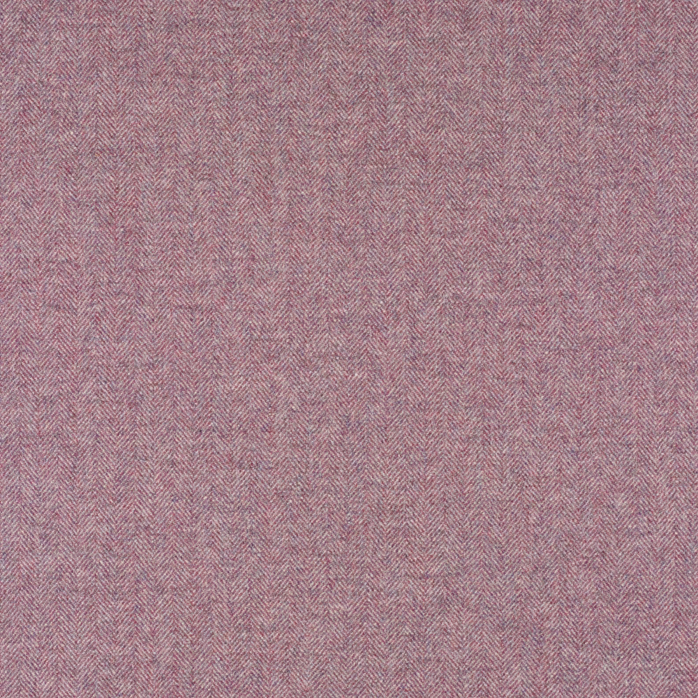 Dusty heather mauve fabric with a fine all-over herringbone weave