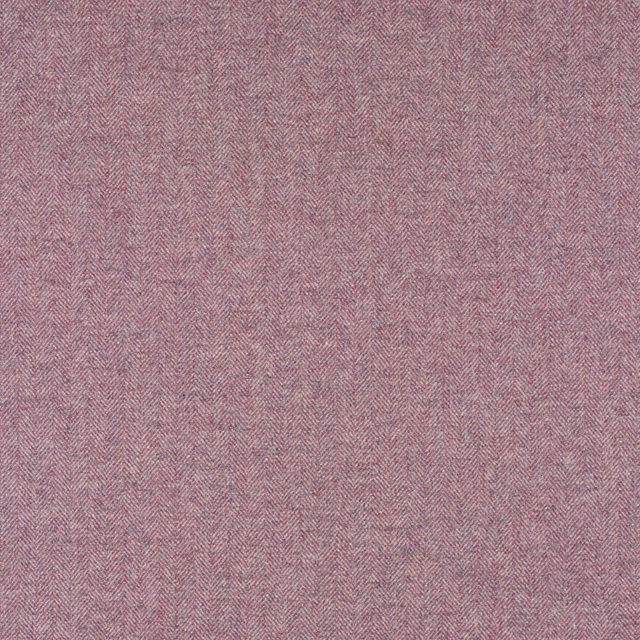 Dusty heather mauve fabric with a fine all-over herringbone weave
