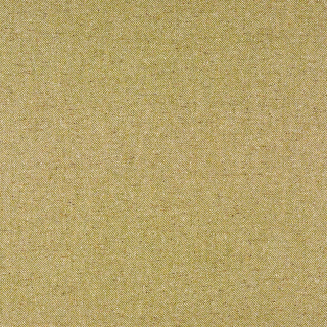 Muted lichen olive fabric with a fine, tightly woven herringbone texture