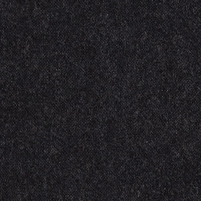 Near-black charcoal textile with a dense, softly mottled woven surface