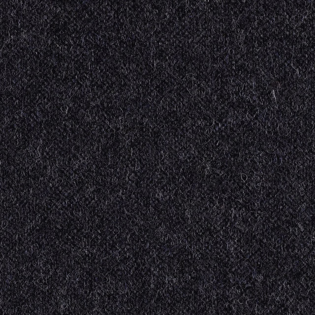 Cool charcoal-black nubby textile with a dense, softly looped surface