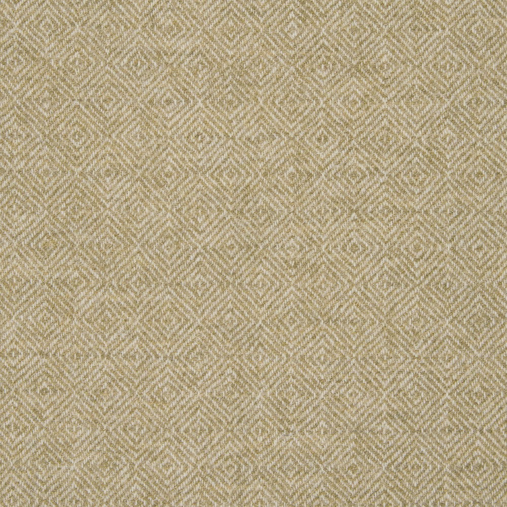 Warm travertine-beige woven swatch with small white diamond and chevron motifs