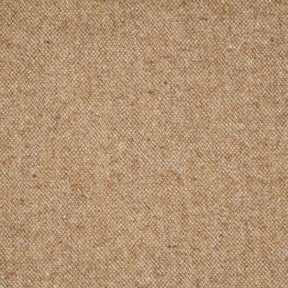 Warm brown flecked woven fabric with subtle diagonal texture and tonal depth
