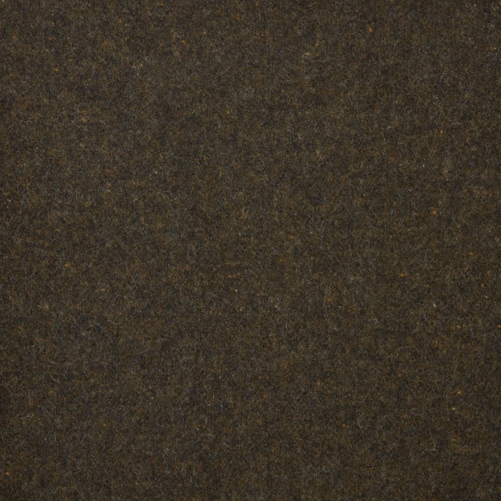 Dark olive mottled textile with a dense, softly textured woven surface