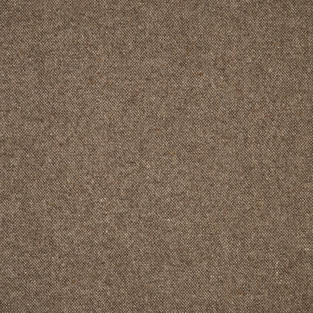Close-up of warm peat taupe fabric with a fine nubby woven texture