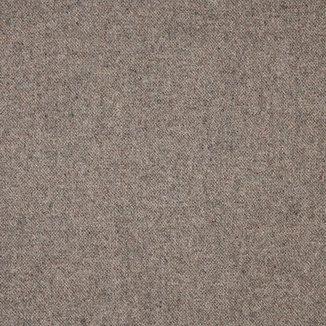 Close woven slate-taupe textile with fine grey, brown and rust flecks