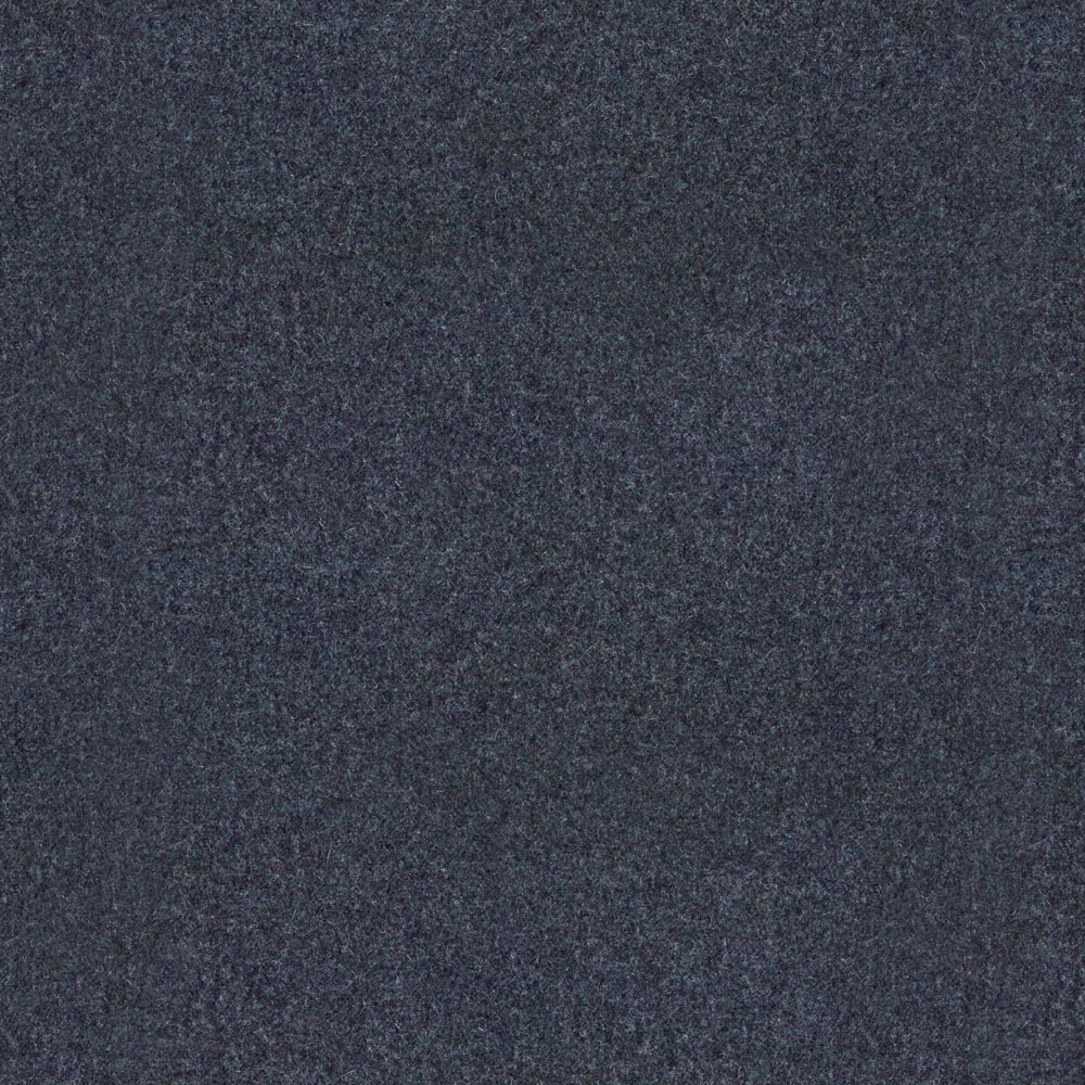 Dark smoky cobalt-blue fabric swatch with fine mottled charcoal texture