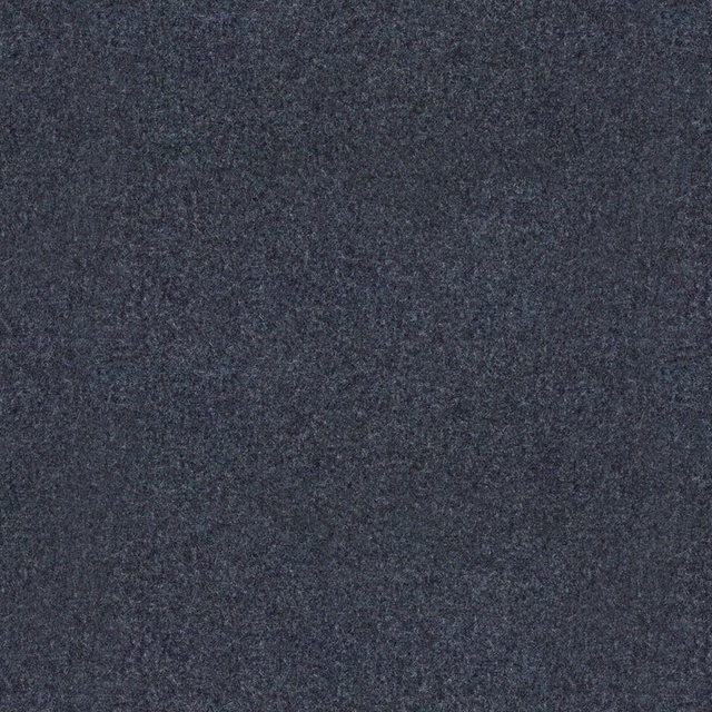 Dark smoky cobalt-blue fabric swatch with fine mottled charcoal texture