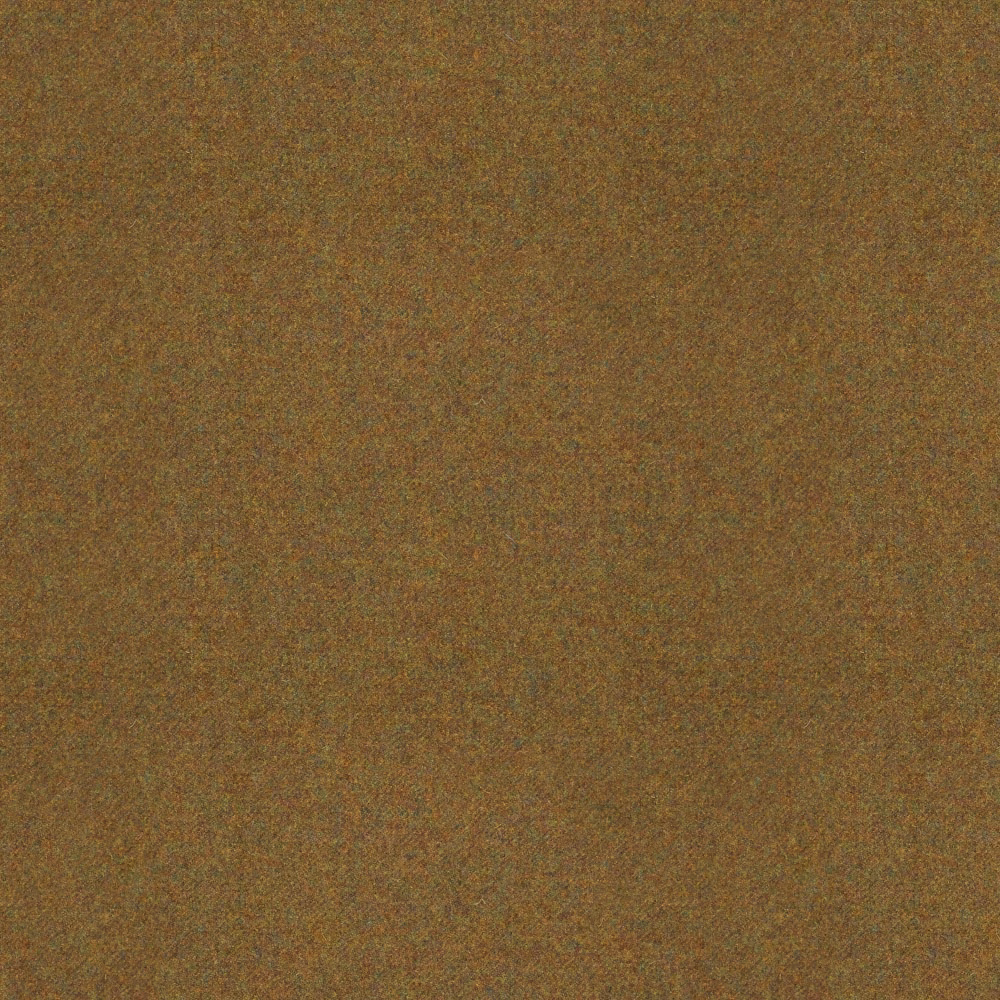 Mottled olive-brown woven fabric with fine rust and ochre flecks