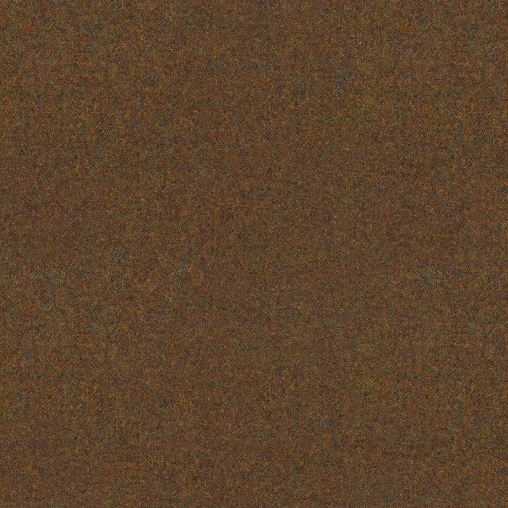 Mottled earthy brown fabric with olive, ochre and rusty flecks