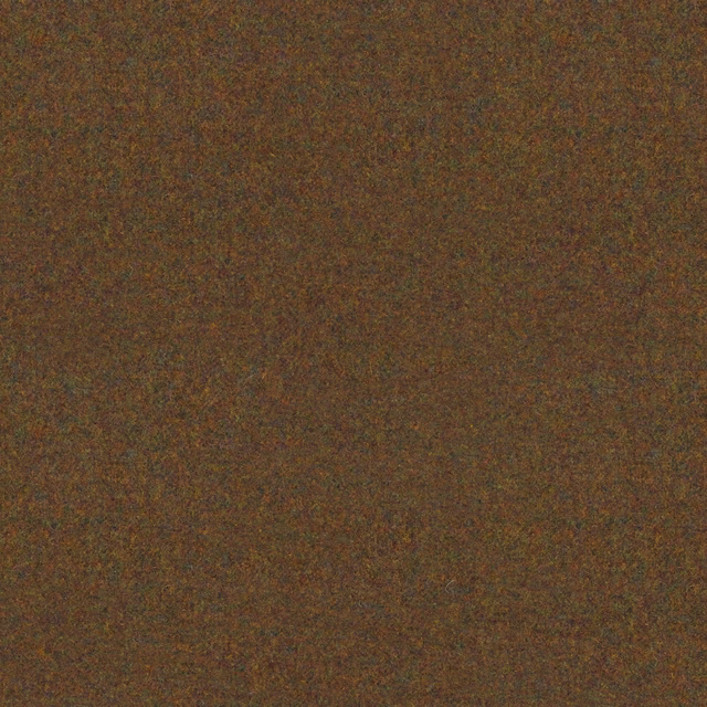 Mottled earthy brown fabric with olive, ochre and rusty flecks