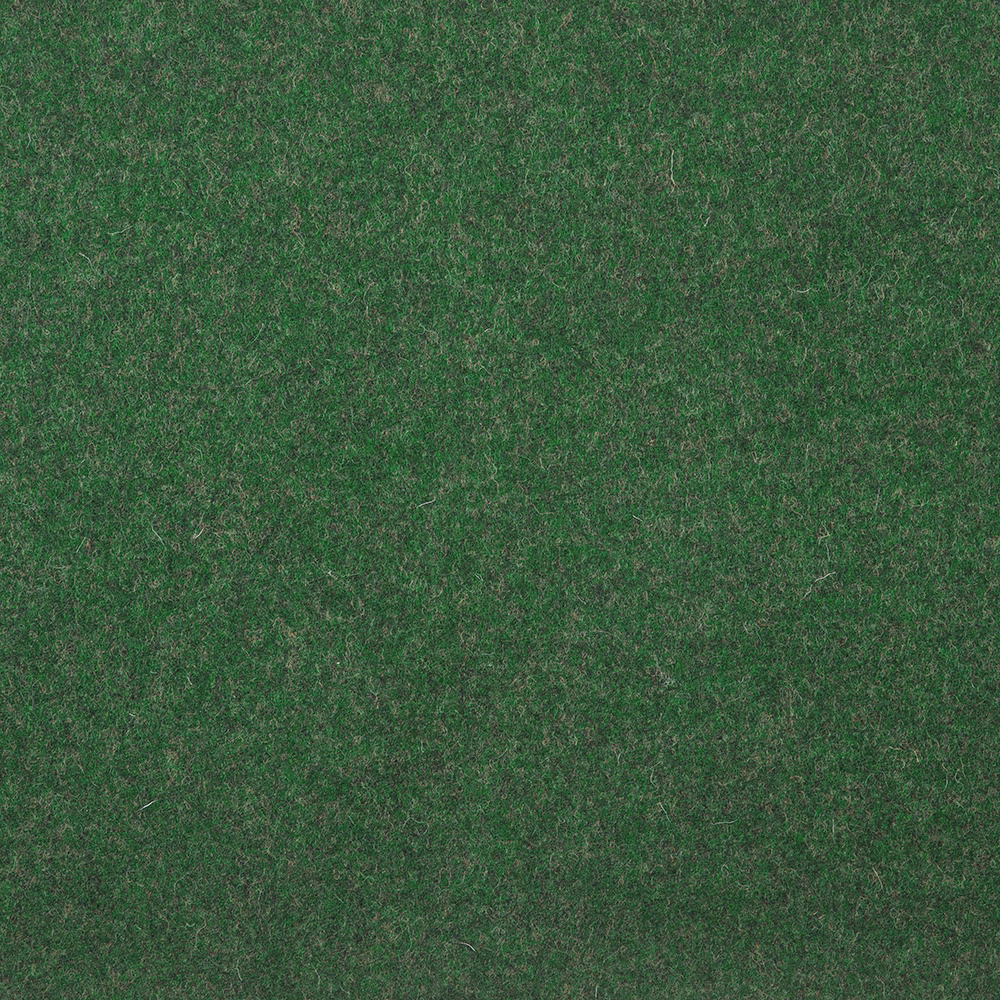 Deep moss green fabric with fine brown-grey flecks and a dense mottled texture