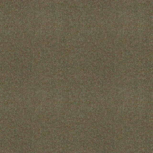 Close-up of muted olive-brown fabric with fine mottled woven texture