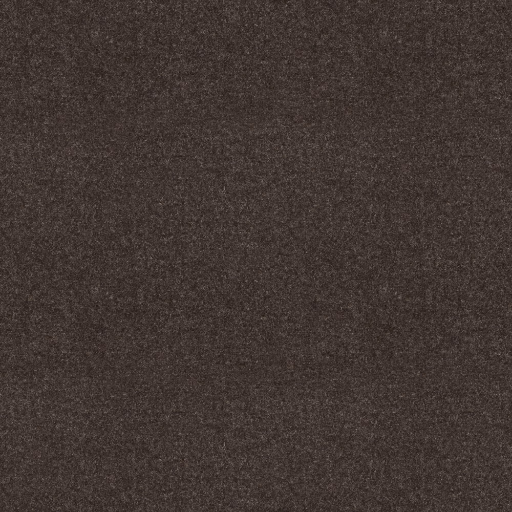 Deep mocha brown fabric swatch with fine softly mottled woven texture