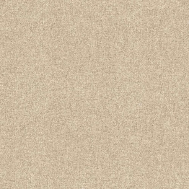 Warm oatmeal plain-weave textile with softly flecked natural texture