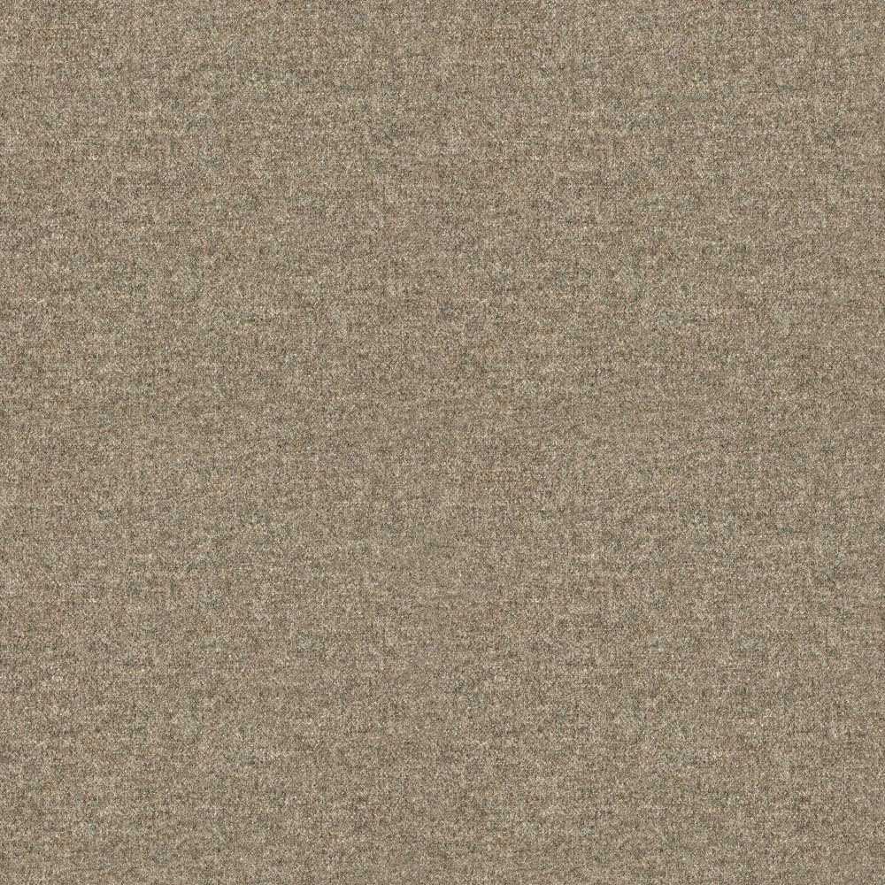 Close-up of warm silt taupe fabric with a fine mottled woven texture