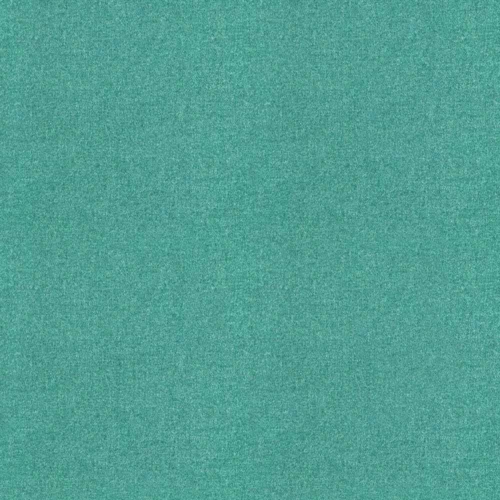 Close-up of plain turquoise teal fabric with a softly mottled woven texture