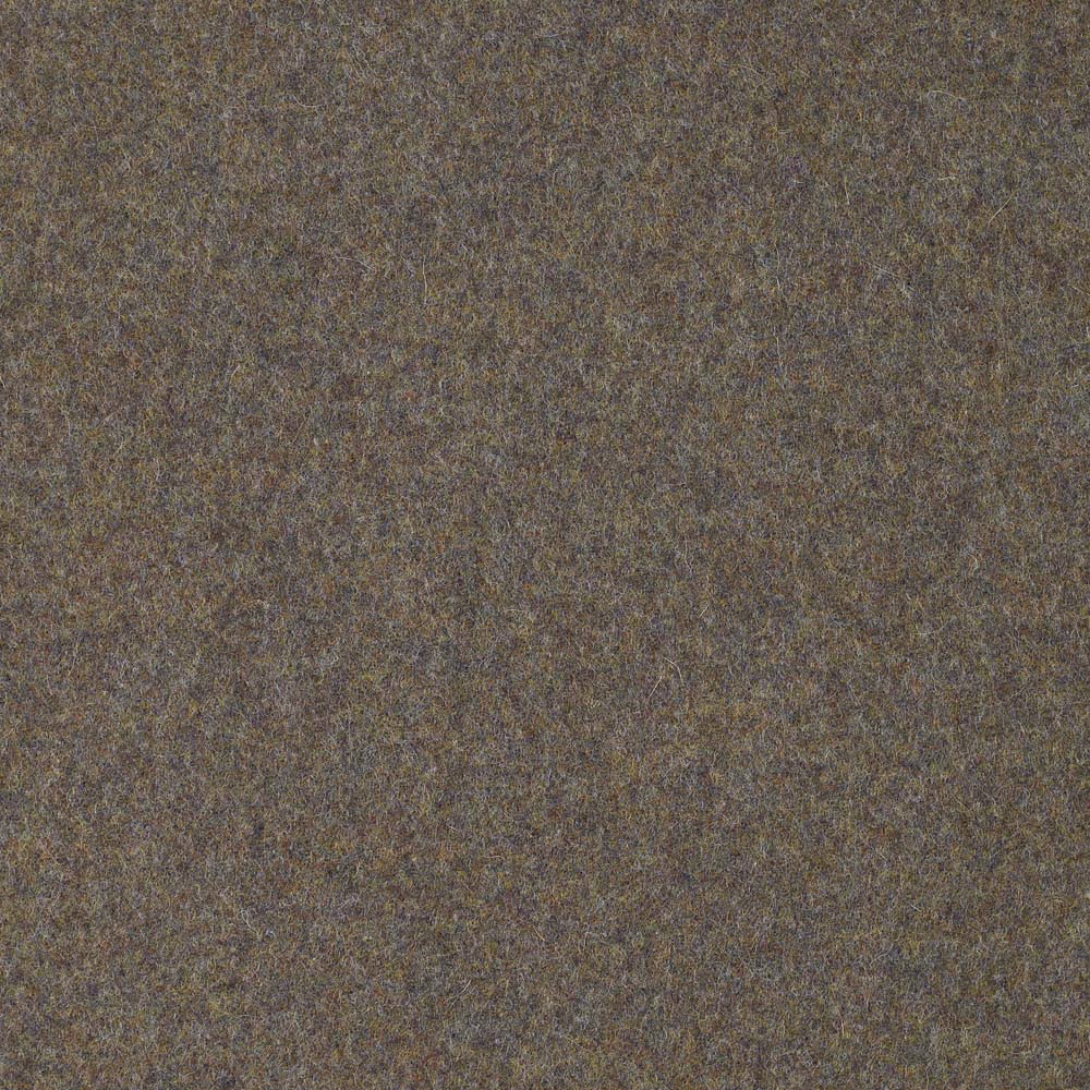 Mottled taupe-brown woven fabric with fine violet flecks and a nubby surface