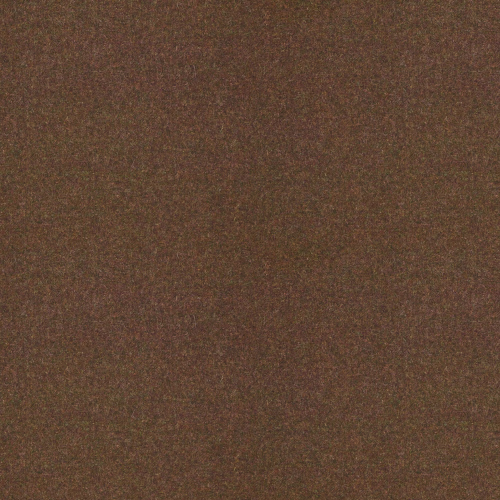 Close-up of walnut-brown fabric with a fine, softly mottled woven surface